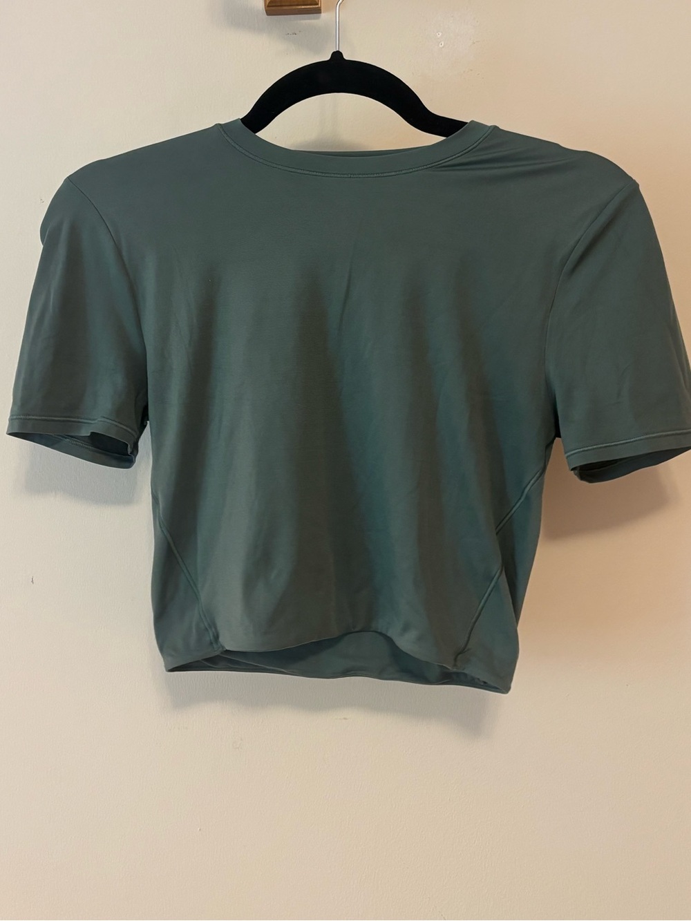 Women's Cropped Tee in Sage Green
